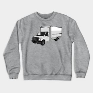 Box truck cartoon illustration Crewneck Sweatshirt